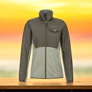 Marmot Tech Sweater Jacket in Dusty Olive Heather & Forest Night